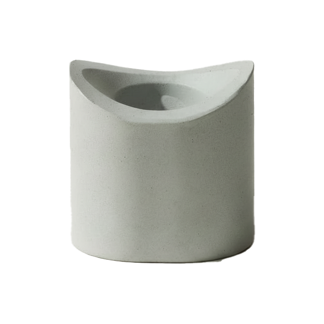 Custom molded rubber component with curved interior cavity