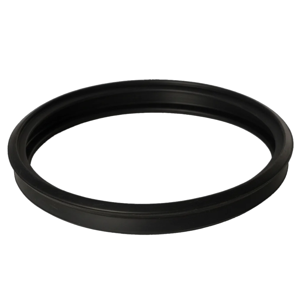 Thin molded rubber sealing ring with uniform profile