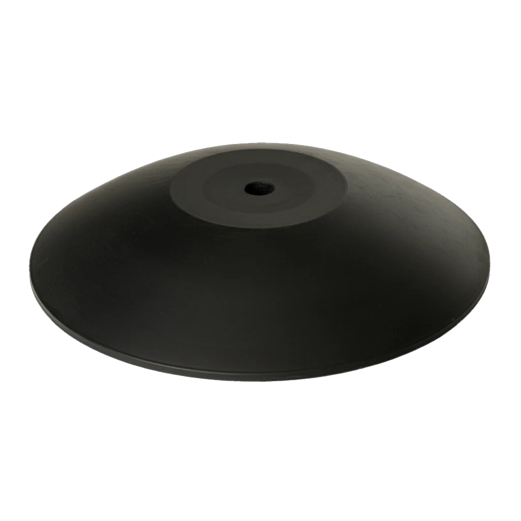Domed molded rubber diaphragm with center opening