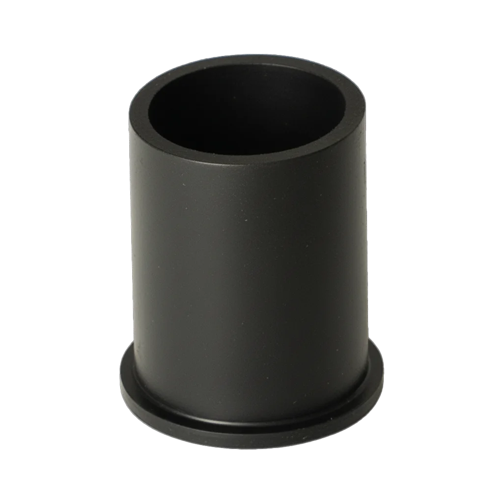 Flanged molded rubber sleeve for vibration isolation
